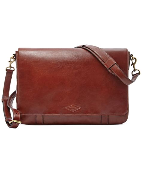 fossil leather bags for men.